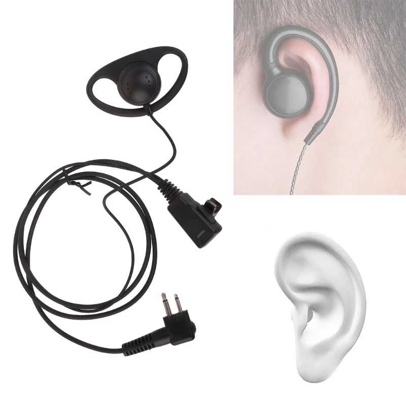 

20CB Headset For CLS1110 CLS1410 CP185 CP200 CP200 2Pin D Shape Earpiece