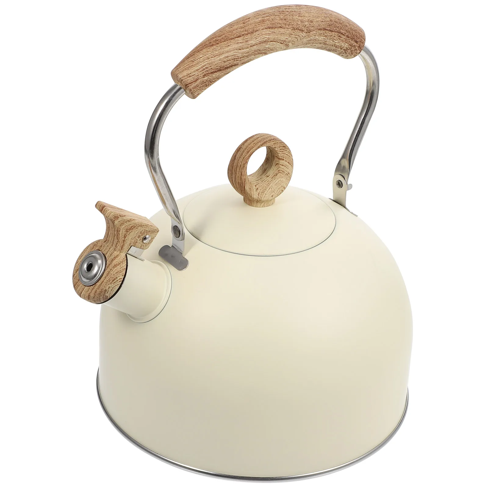 

Whistling Water Kettle Stainless Steel Teapot Portable Gas Electric Stove Large Caliber Mouth Insulated Tea Maker Drink