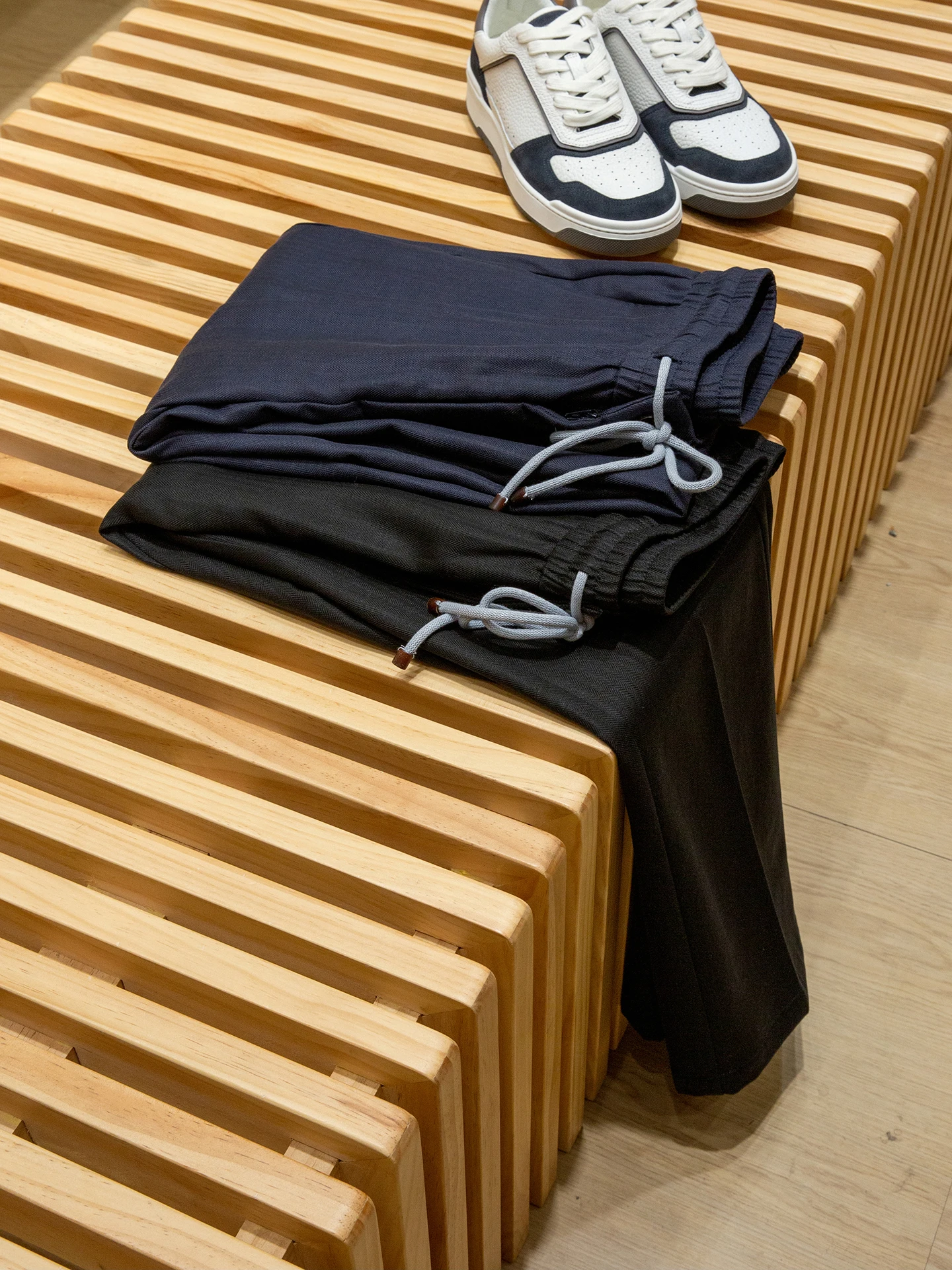 

Повседневные мужские брюки с прямыми штанинами из смеси льна и узором 7800 BC, эластичный пояс, молодежная осенняя коллекция Faion