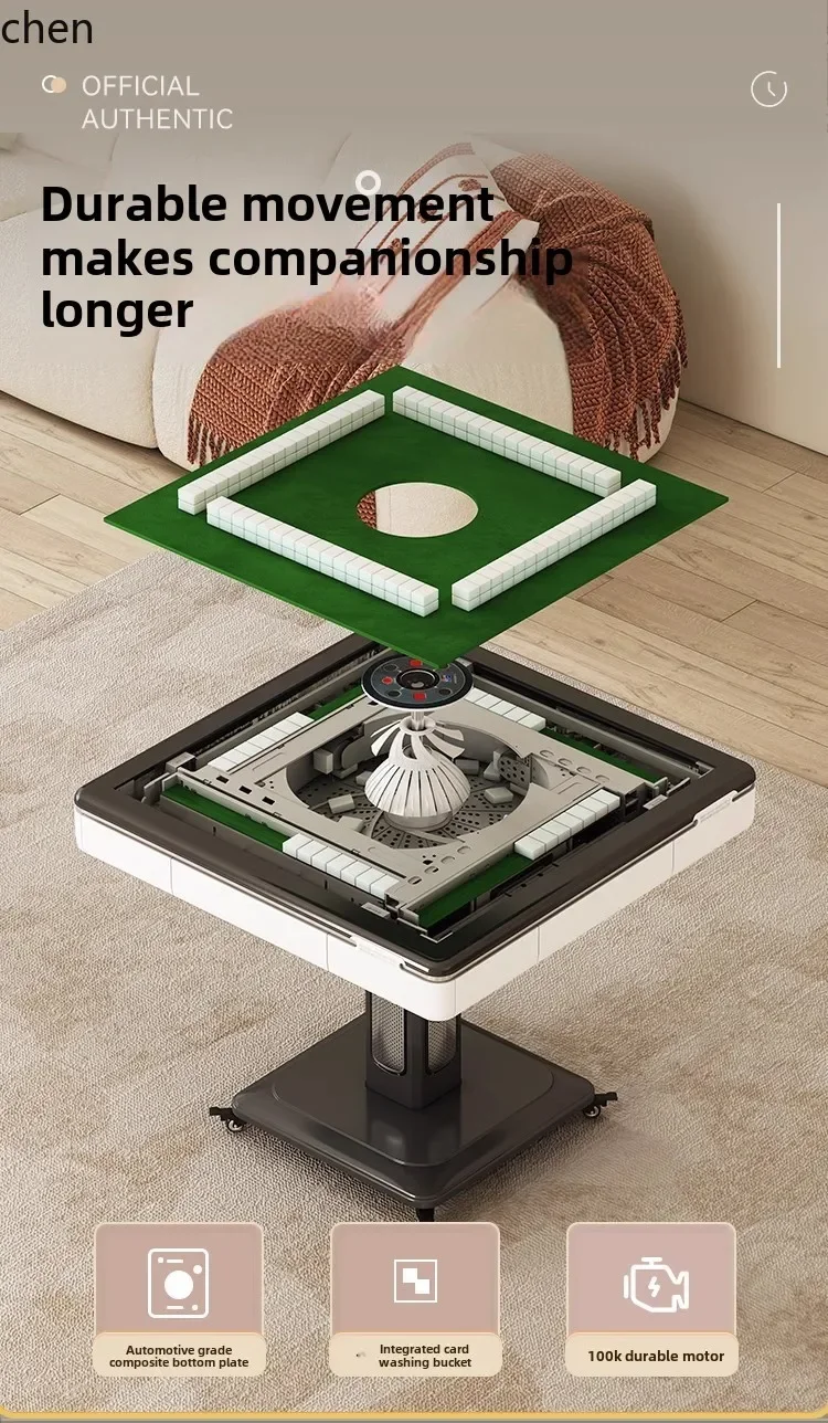 HYS- automatic mahjong machine bass folding mahjong table dining table dual-purpose heating machine