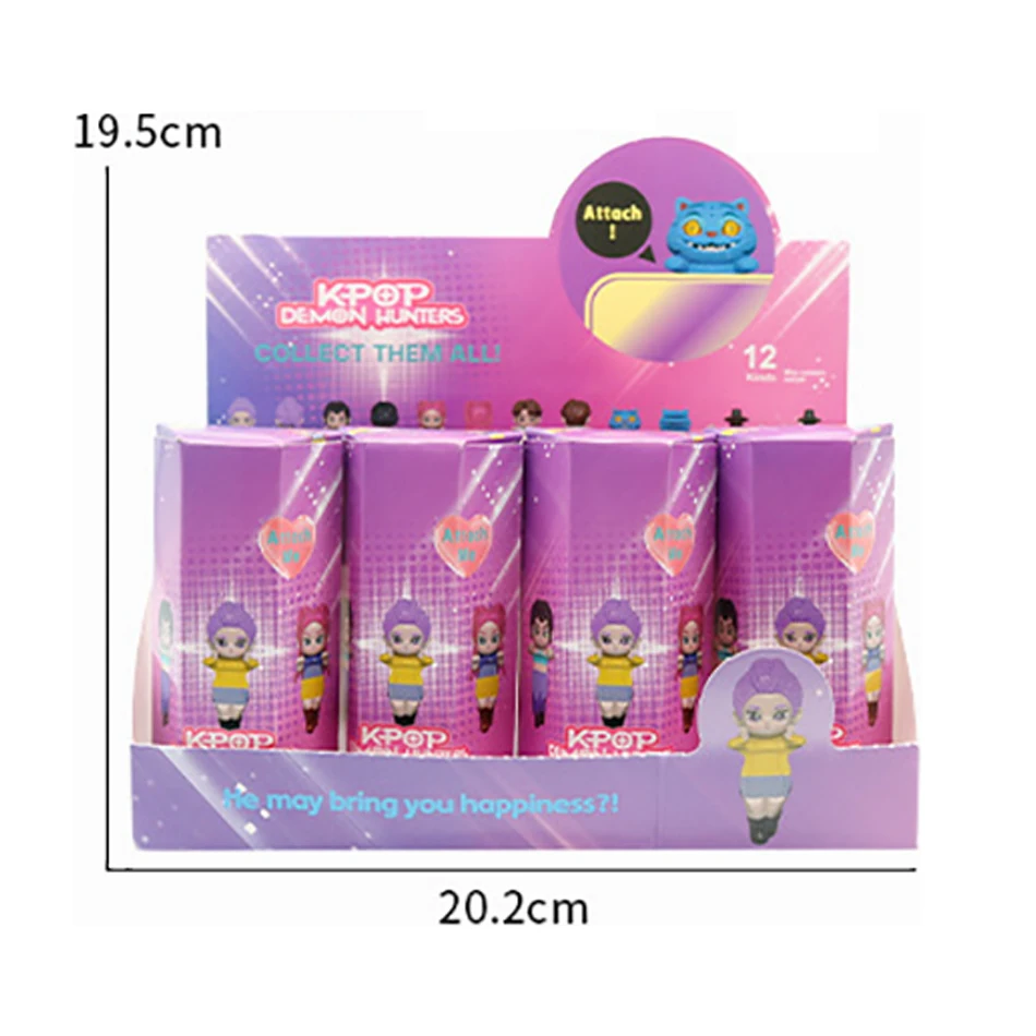 애니메이션 K팝 데몬 헌트 시리즈 피규어 타이거 피규어 박스 장난감 책상 장식품 할로윈/크리스마스 어린이 선물