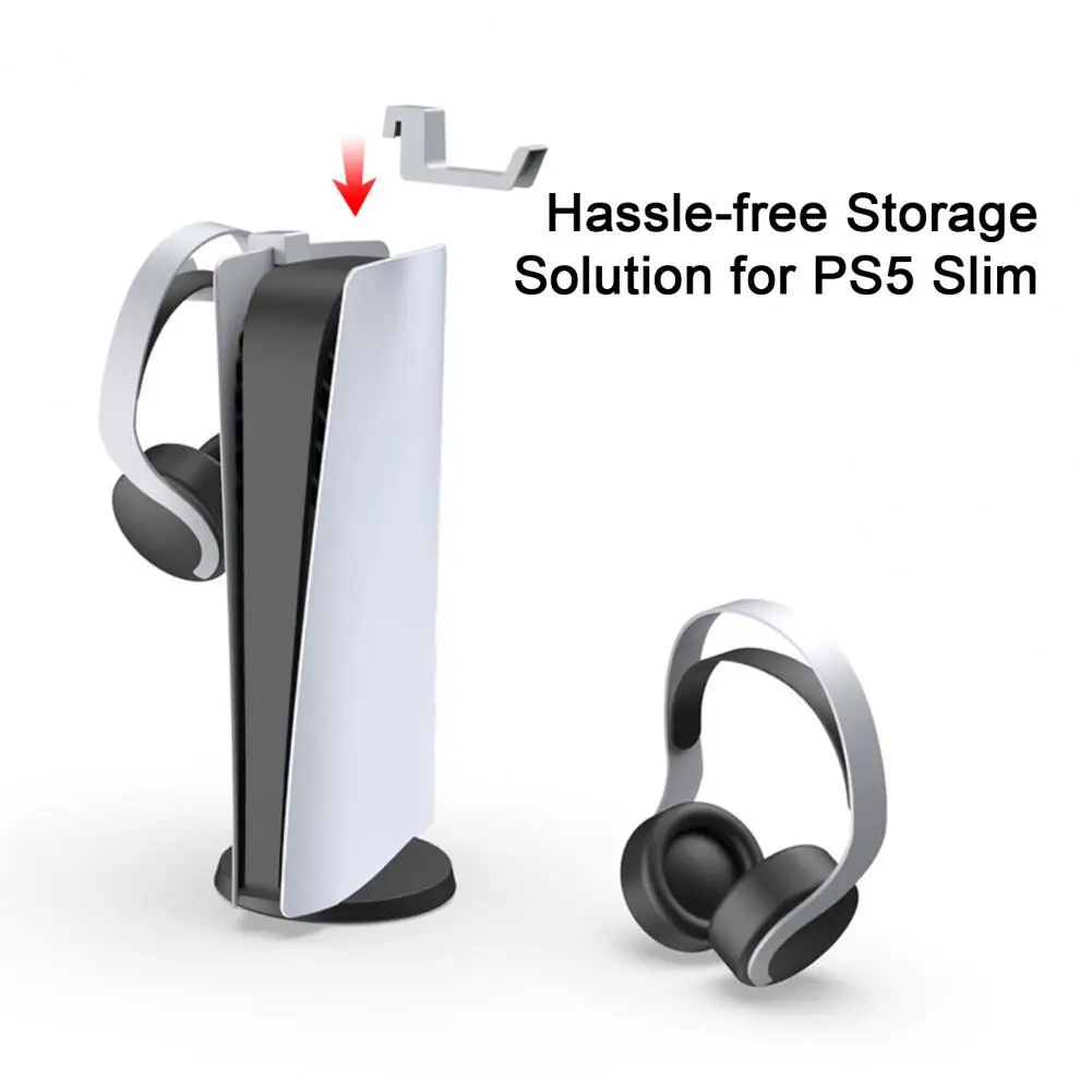 Gaming Headset Hanger Ps5 Game Console Headset Hanger Space-saving Bracket for Easy Installation Headphone Mount Storage Gaming