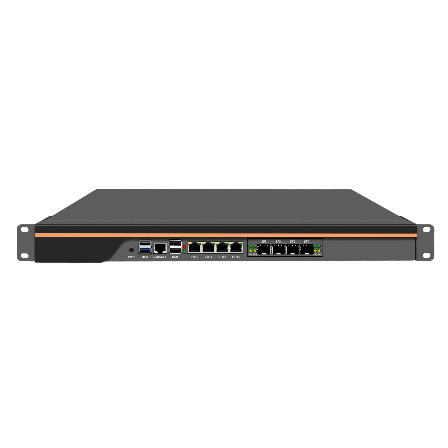 BKHD 2025 Firewall Hardware Gateway Security Server 1U 19 Inch Rack-mounted N100 N305 RJ45 1G/10G SFP+ 4G/WIFI/BL GPIO TPM