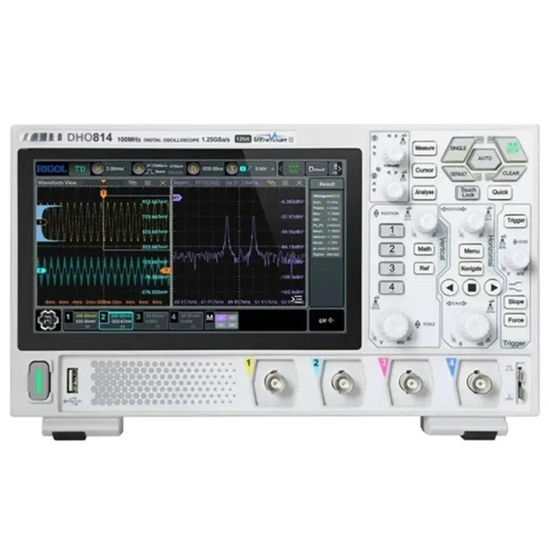 DHO802/DHO804/DHO812/DHO814 2/4Channel 70/100MHz Scope 12 Bit 1.25GSa/Sec 25MPts Depth