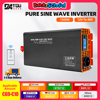 DATOUBOSS PSW 1500W Series Sine Wave Inverter DC To AC Solar Power Converter Portable USB Charger LCD Display Voltage Inverter