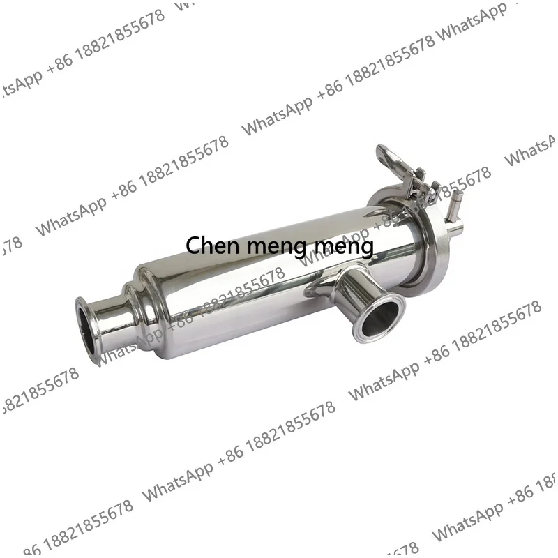 

tri clamp hygienic 304ss 316L stainless steel sanitary side inlet entry filter strainer