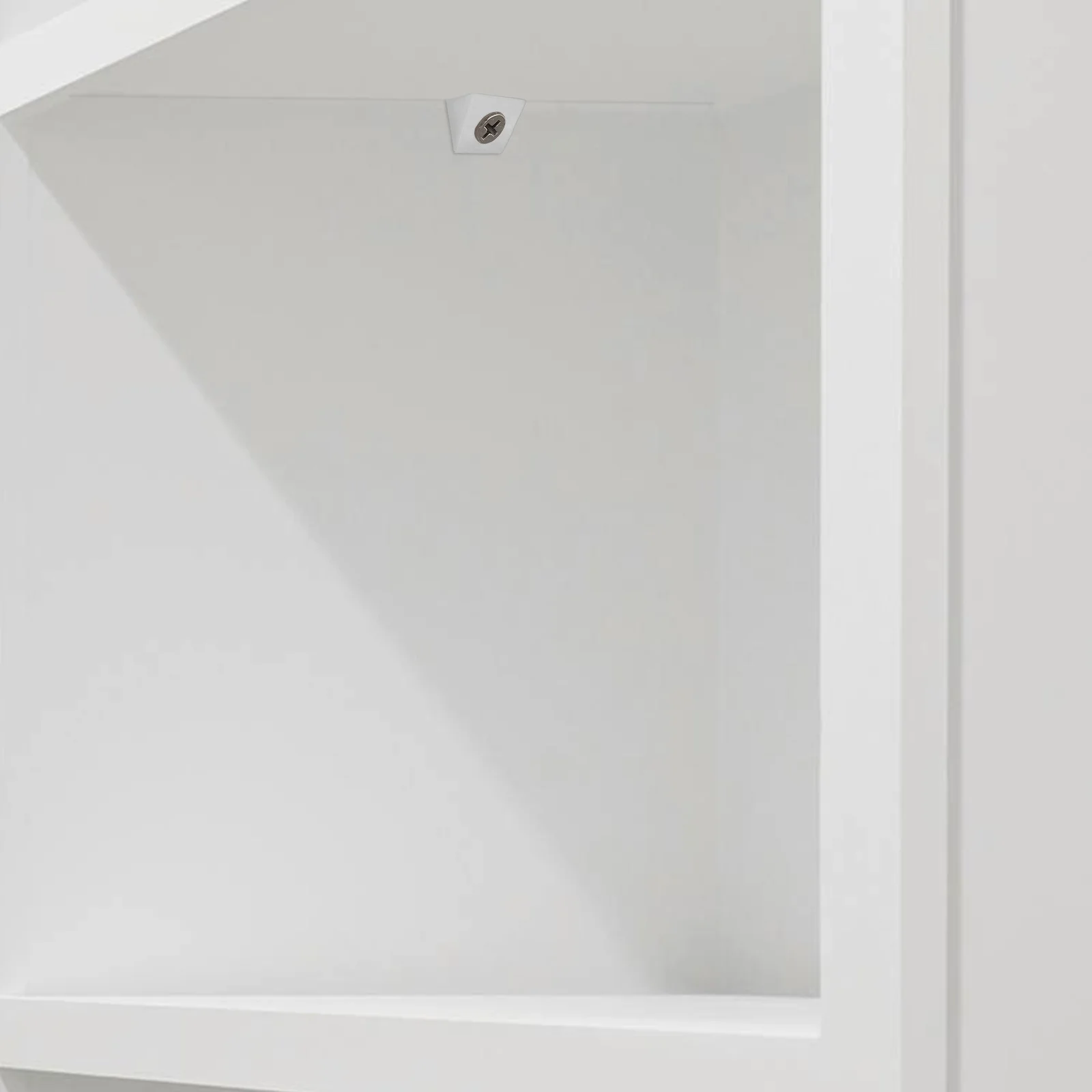 

1 set 1 Set Back Panel Corner Bracket Self Tapping Screws For Wood Metal Plastic Angled Design Easy Installation Stainless Steel