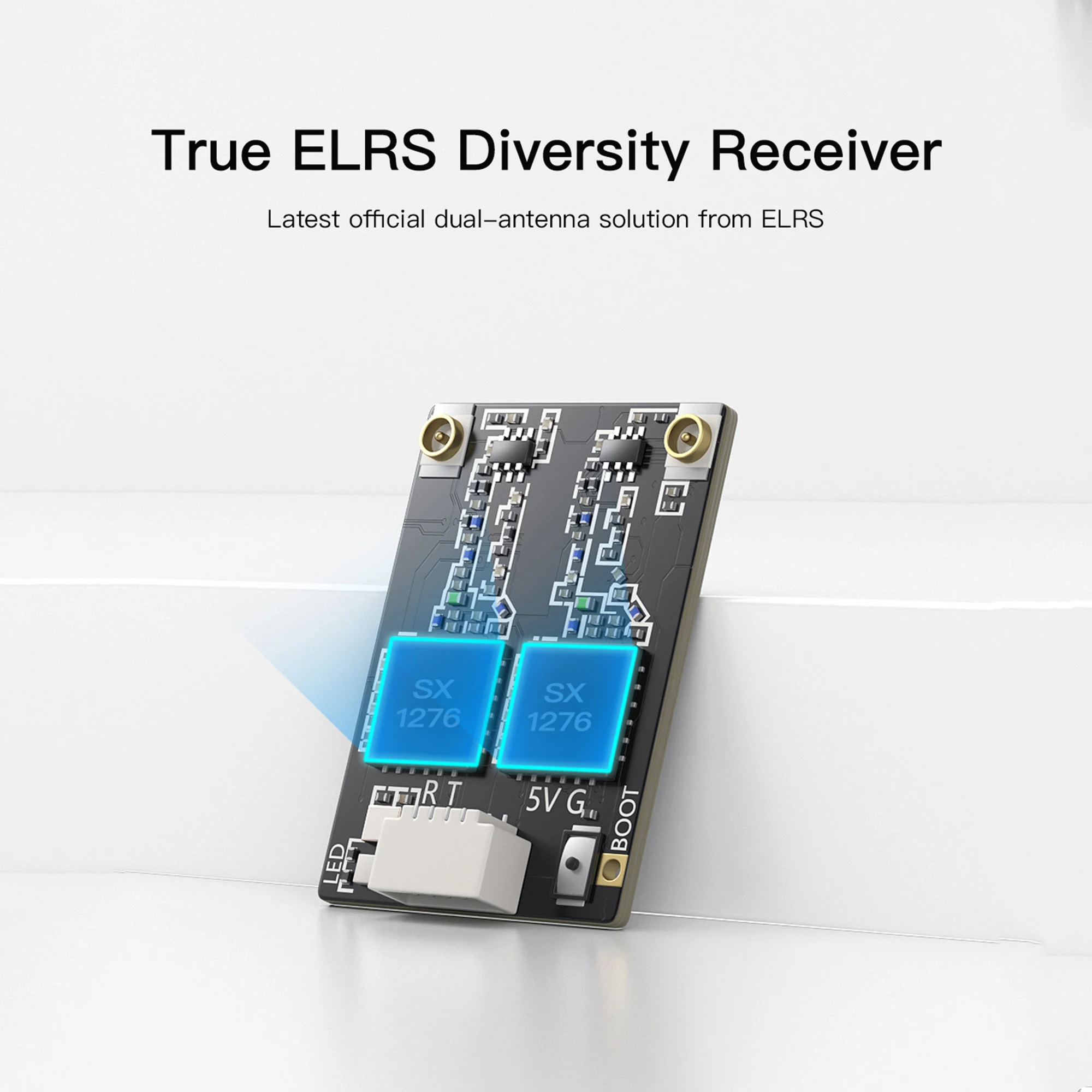 GEPRC ELRS DUAL 915M Diversity Receiver 915Mhz 868MHz ExpressLRS Module Built-in WIFI RC Airplane FPV Long Range Drone DIY Part