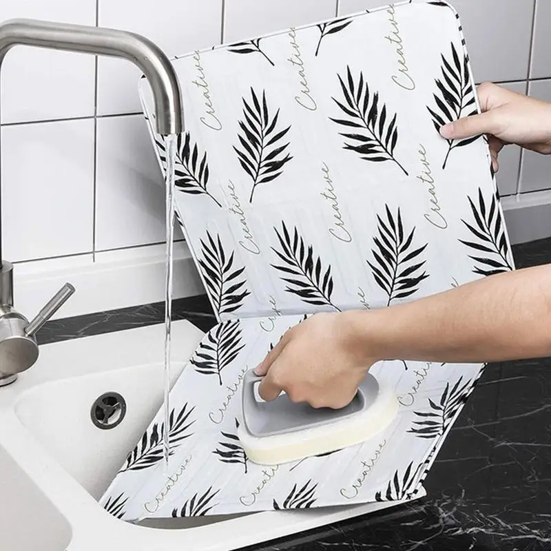 Foldable Kitchen Gas Stove Oil Splash Guard Heat Resistant Aluminum Foil Splatter Shield 3-Panel Design for Stove Top Cooking
