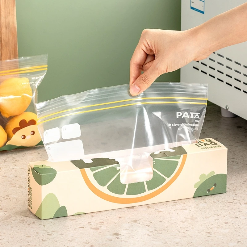 

Self Sealing Household Food Bag, Thickened Refrigerator, Frozen Storage Bag, Compact Bag, Fresh-Keeping Bag, Large Quantity