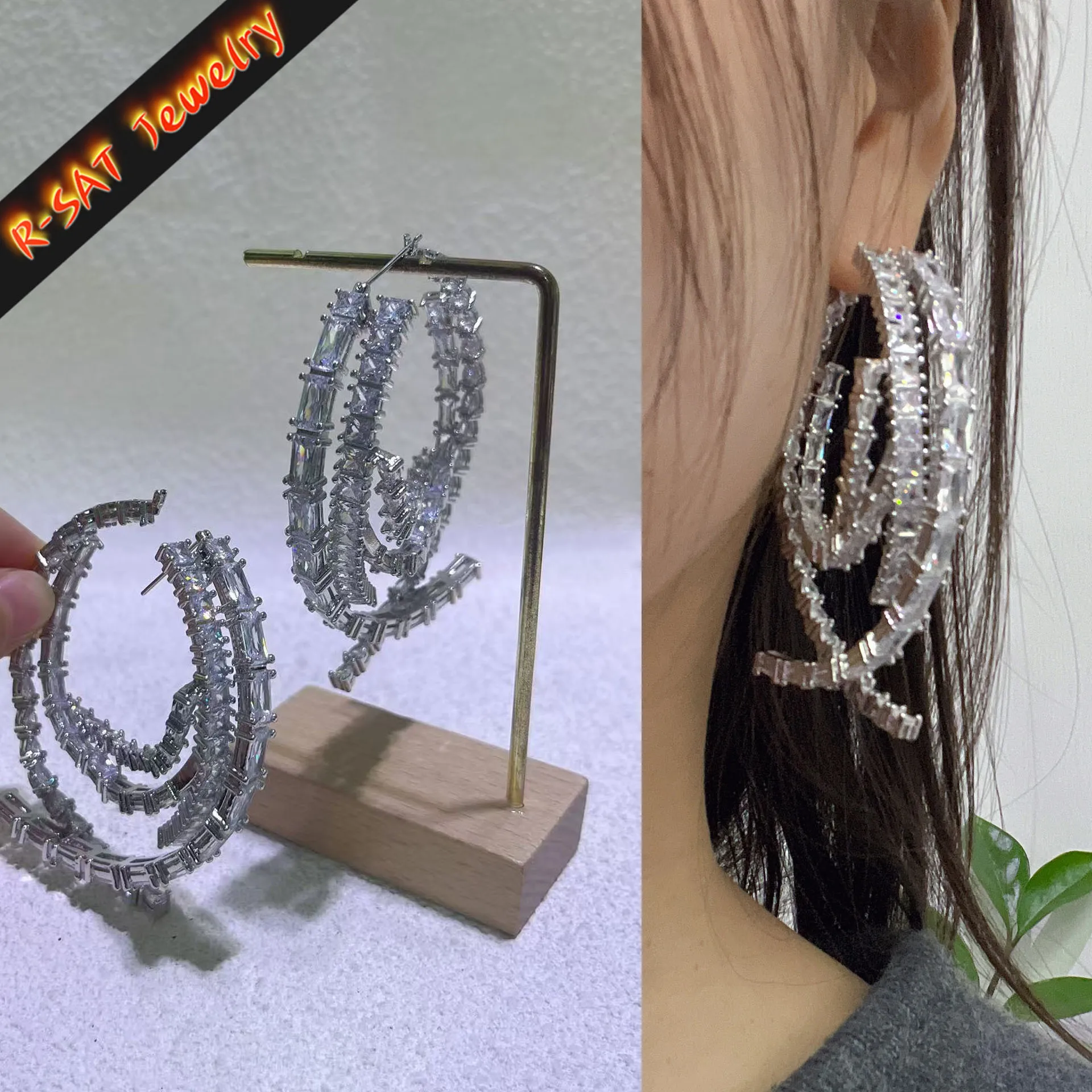 

2026 New Style Large Steel Hoop Earrings Bracelet Exaggeration Jewelry: High-Quality Fashion Charms Gifts for Women