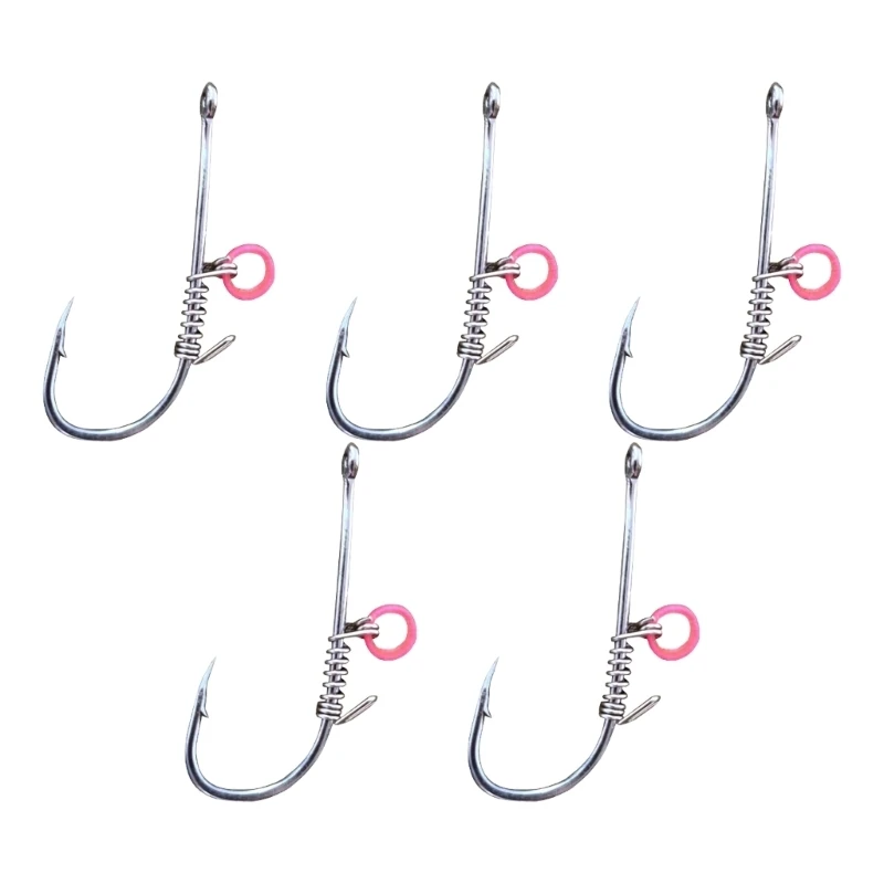 Live Shrimp Fixed Hooks for Bass Fishing Hooks Barbed Fishing Hook