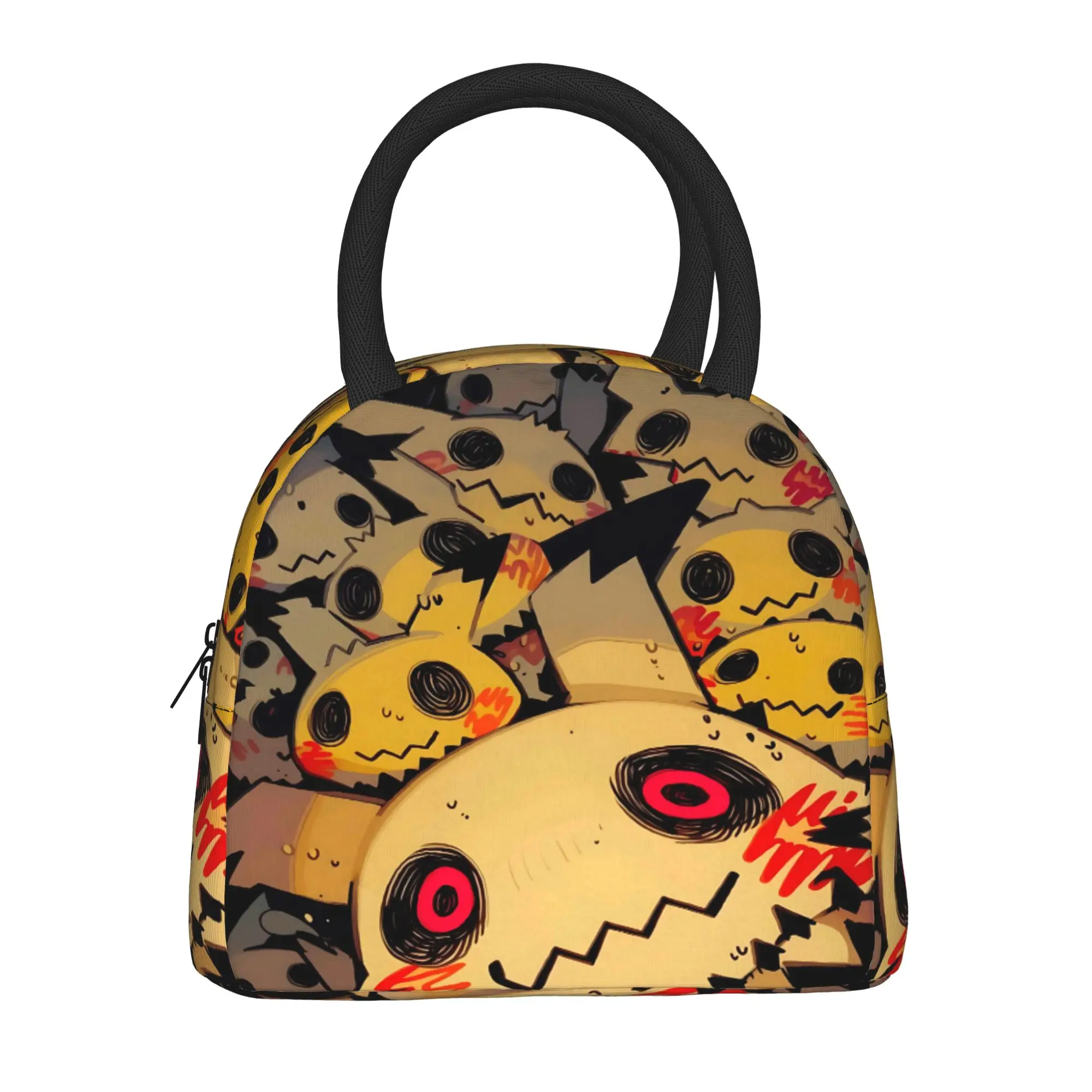 Pokemon Halloween Mimikyu Handbag Insulated Lunch Bag Insulation Bento Pack Rice Bag  bolsa Student Bento Lunch Handbag