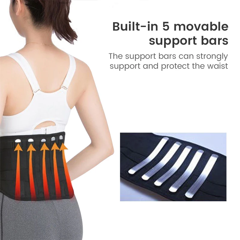 Self-Heating Belt Back Waist Posture Corrector Magnetic Therapy Lumbar Support Adjustable Back Brace Double afterburner belts