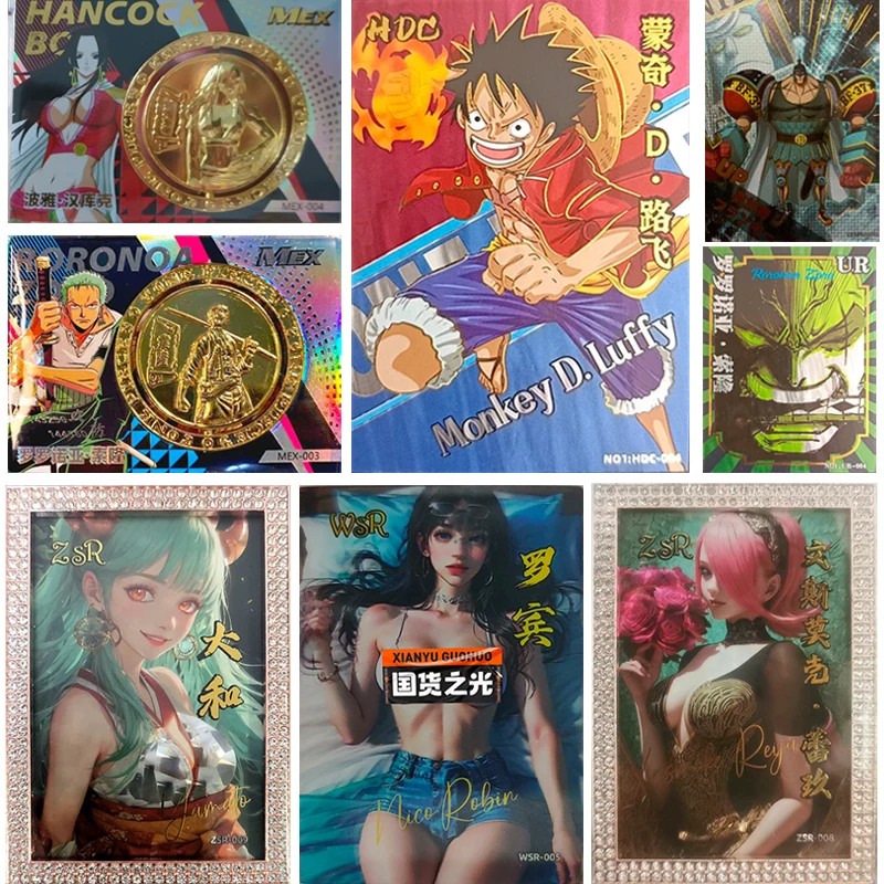 One Piece Anime ZSR WSR MEX Collection Card, Roronoa Zoro, Yamato, Uta, Vinsmoke, Reiju, Brinquedos infantis, Jogo de tabuleiro