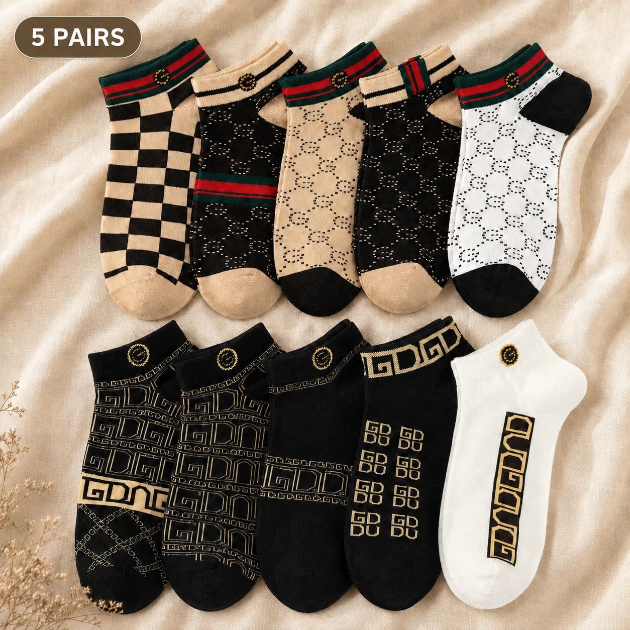 5/10 pcs Men's Thin Breathable Low-Cut Socks - Anti-Odor, Moisture-Wicking, Lightweight, Comfortable & Versatile for Daily Wear