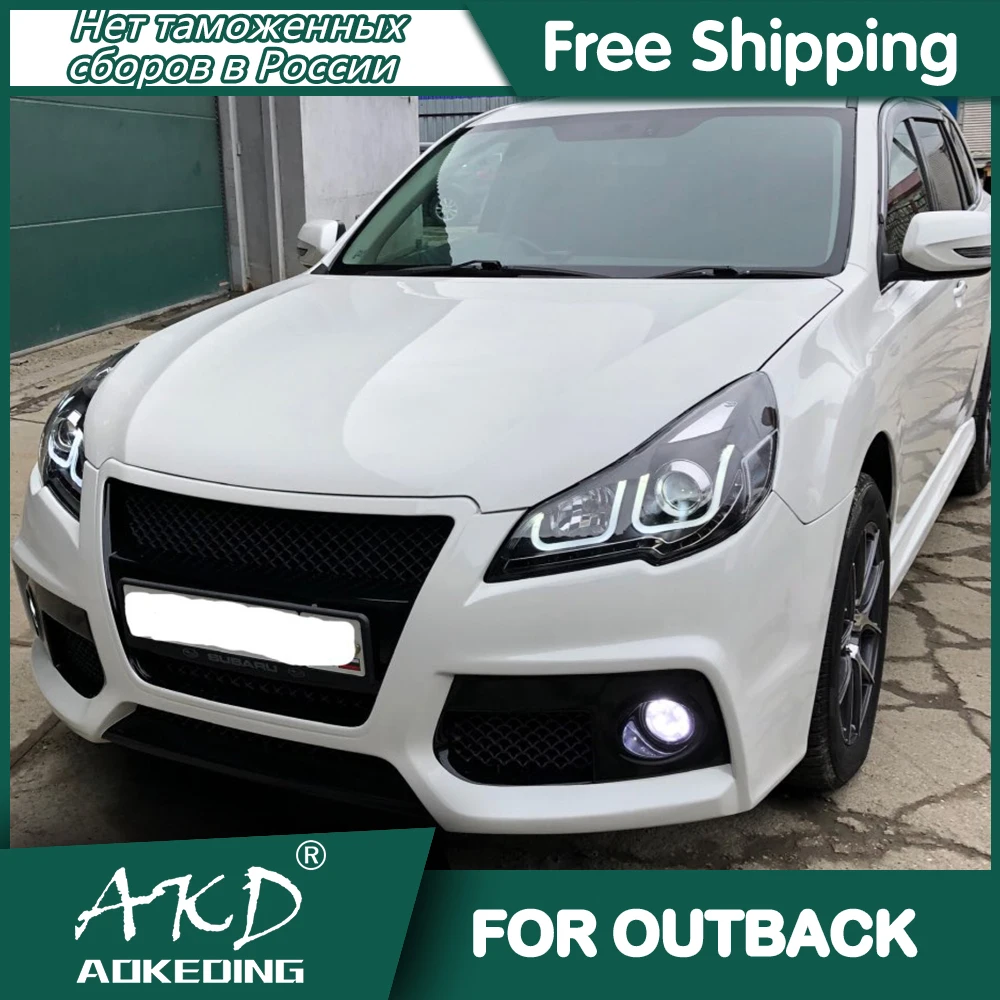 

Фары для Subaru Outback 2010-2016, дневные ходовые огни, светодиодсветодиодный Биксеноновые лампы, противотуманные фары, автомобильные аксессуары, наследие, фары