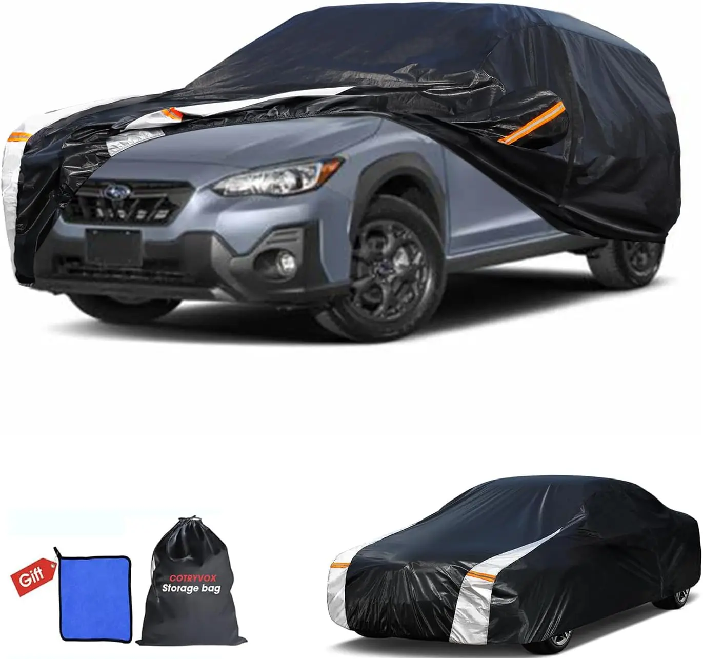 

Waterproof All-Weather SUV Car Cover with Towel Gift, Custom Fit for 2013-2026 Models, Rain Sun UV Protection and Door Zipper