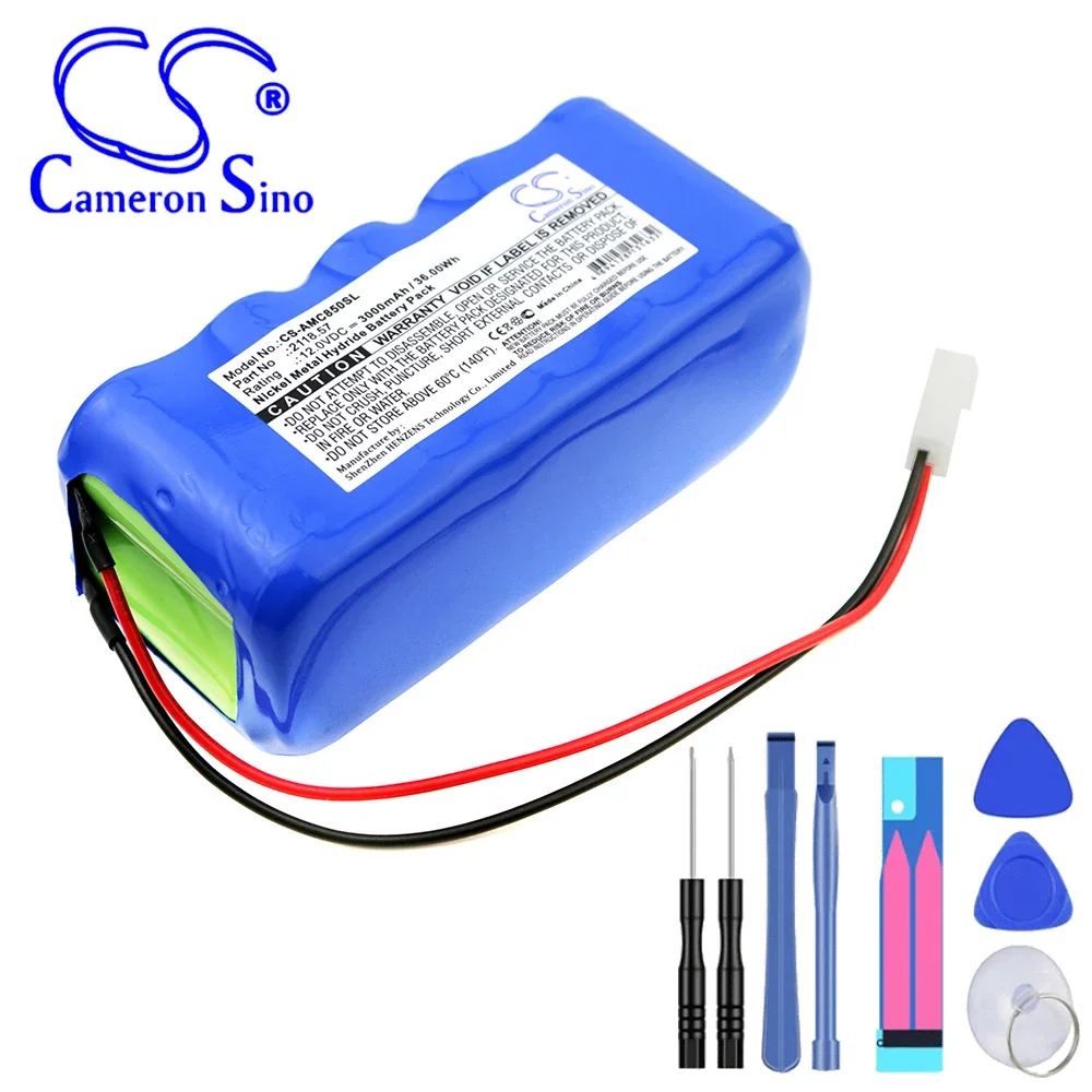 Cameron Sino 3000mAh Battery 2118.57 for AEMC 8500, DTR-8500, Digital Transformer Ratiometer DTR 8500