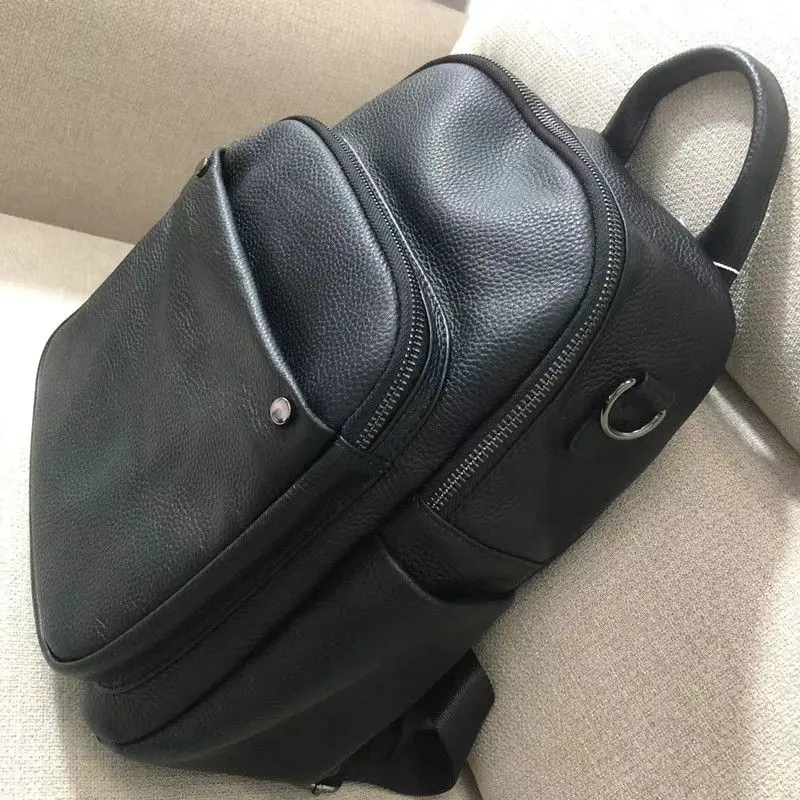 

Natural Cow Genuine Leather Women Backpacks Lady Cowhide Design Bags Female Retro Versatile Backpacks Ladie Fashion Bag