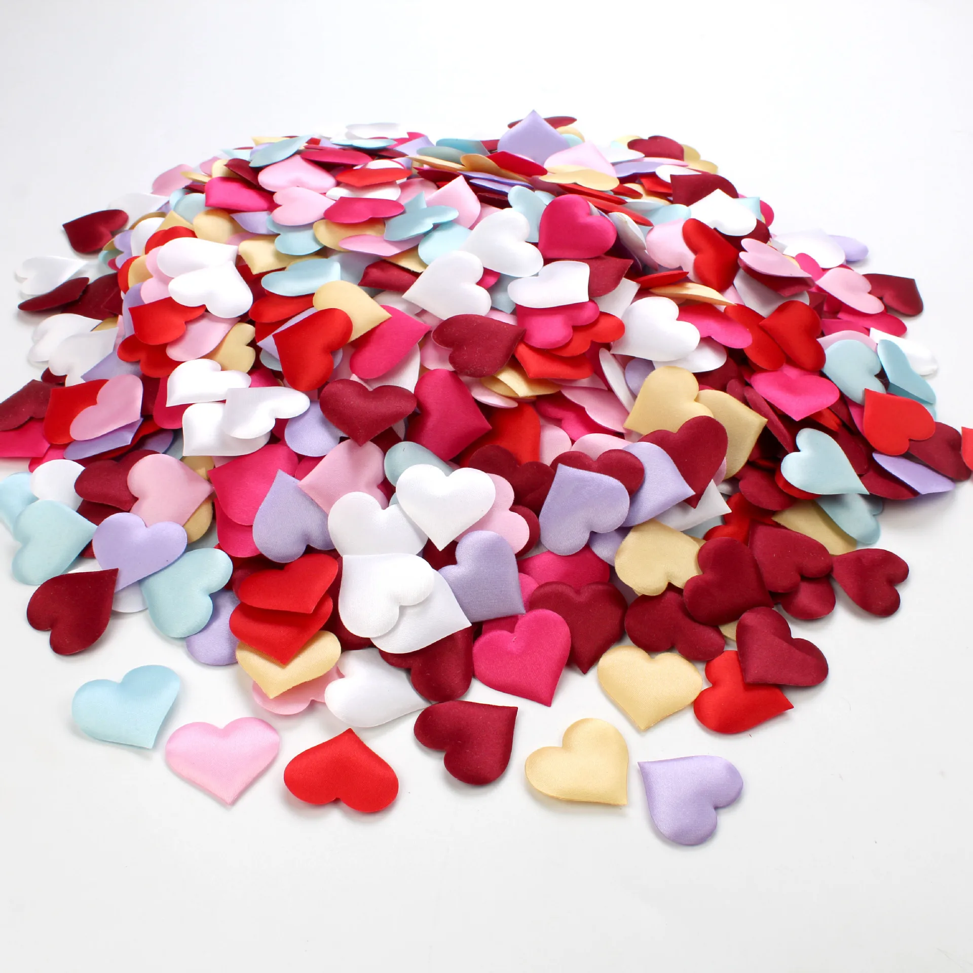 500 Pcs Love Heart Shaped Sponge Petal for Aisle Centerpieces Table Confetti DIY Heart Petals Decor Party mariage Accessories