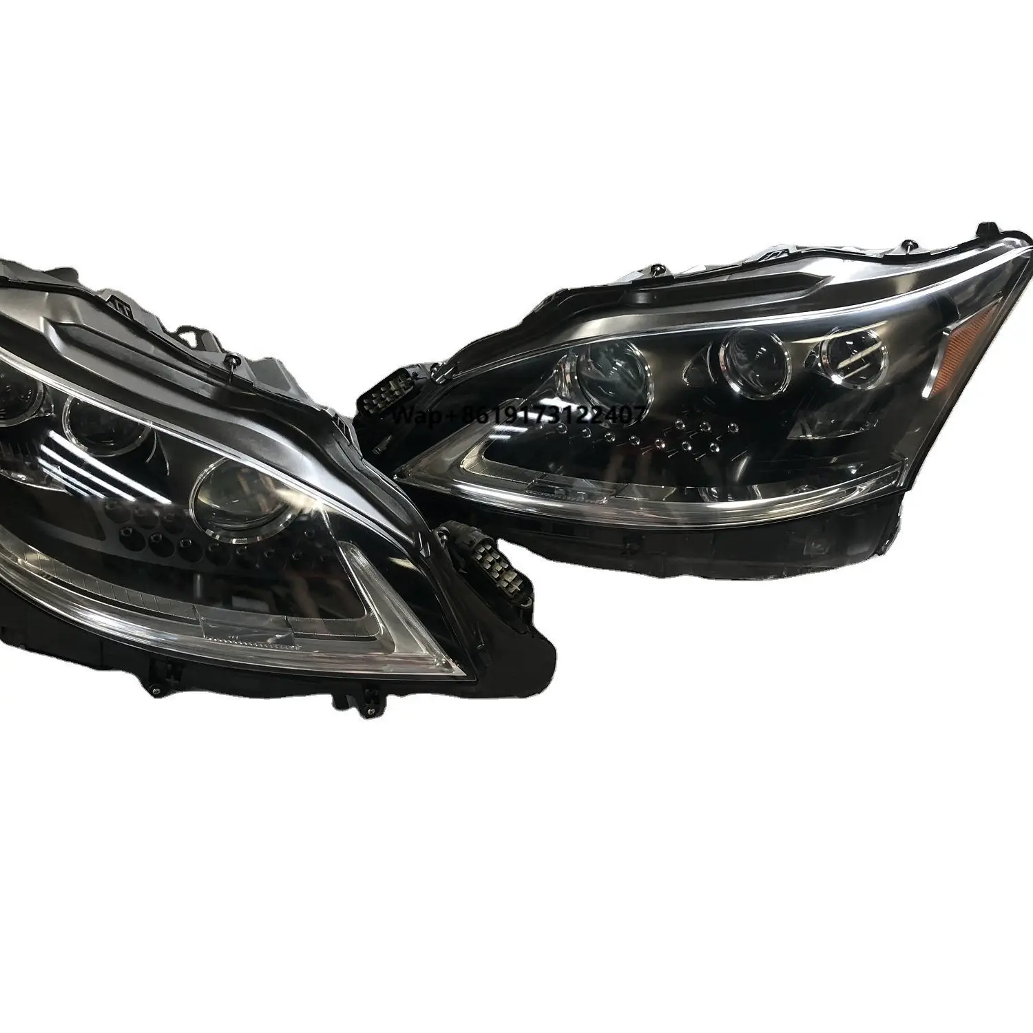 Hot Sell for 2013-2016 LS460L Facelift Three Eye Rx350 Front Headlights LS600HL Upgraded LED Daytime Running Lights