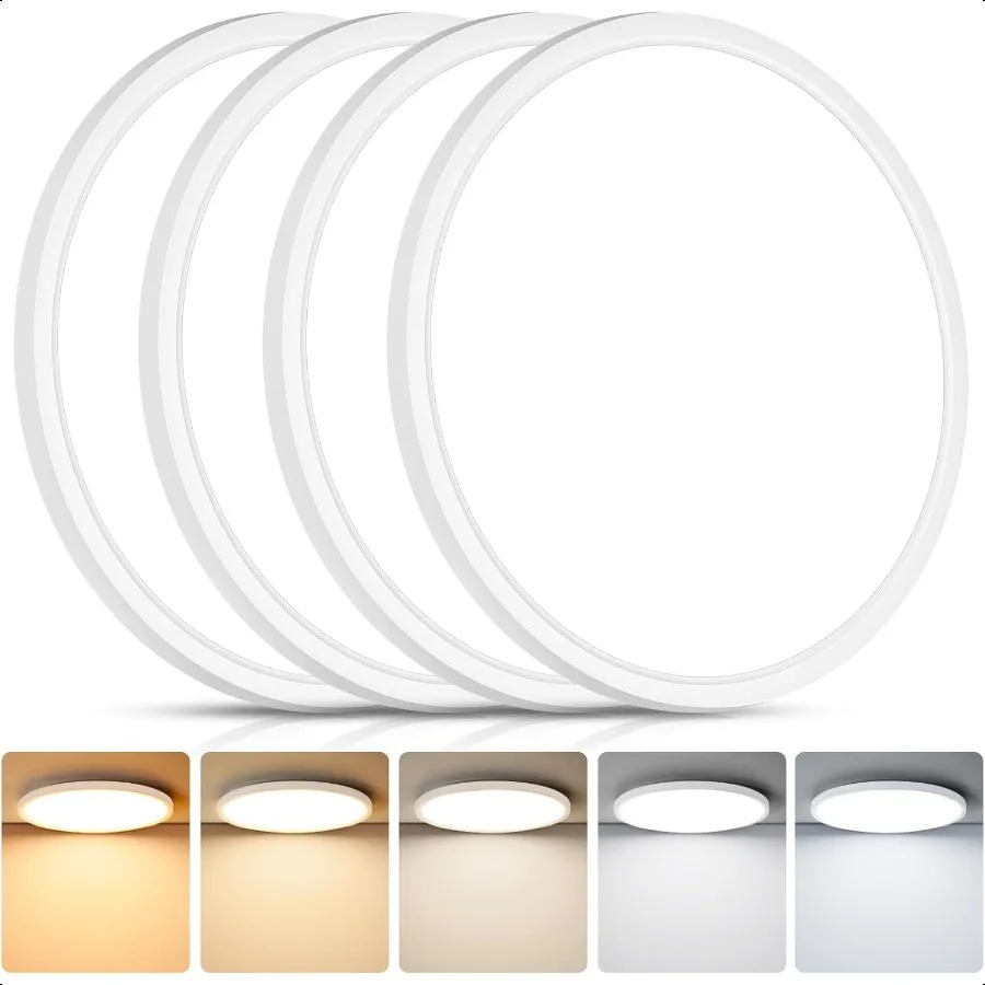 Luminária de teto embutida LED 12 polegadas 24W 2700K6500K 5 cores selecionáveis