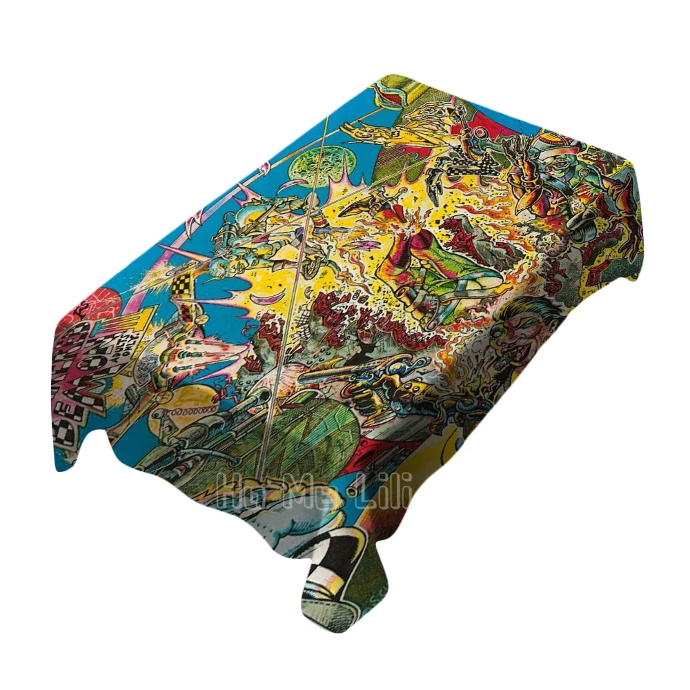 S Clay Comics Art Tablecloth Indoor And Outdoor Multi Functional Decoration