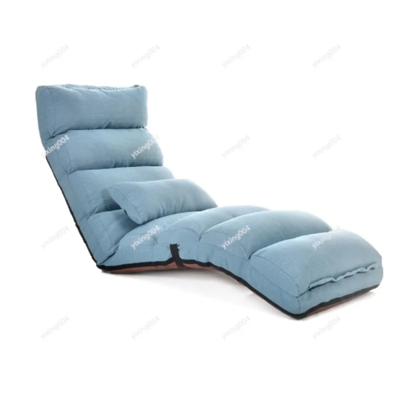 Foldable Washable Lazy Sofa Tatami Floor Cushion Single Leisure Recliner for Bedroom Balcony