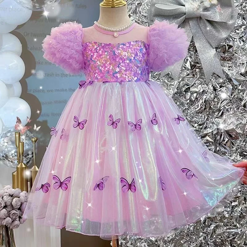 2024 New Girls Dresses For Kids Girl Princess Dress Clothes Children Birthday Christmas Party Clothing Evening Party Kids 3-7T