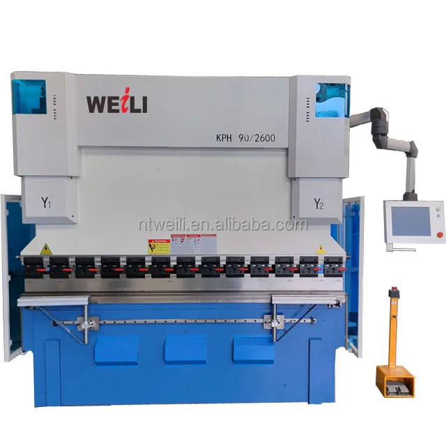 الصين Wc67k-125/3200 Ct12 4 + 1 محور الصفائح المعدنية الهيدروليكية باستخدام الحاسب الآلي الصحافة الفرامل لوح فولاذي التصنيع باستخدام الحاسب الآلي الانحناء أضعاف هاين