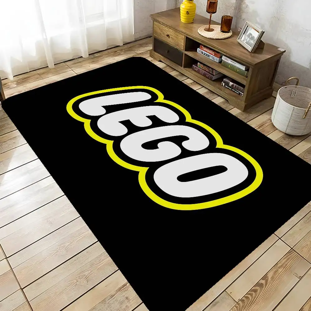 Cartoon Abstract Fun L-legos Bathroom Mat Kids Room Bedroom Decoration Balcony Anti-Slip Doormat Living Room Welcome Rug