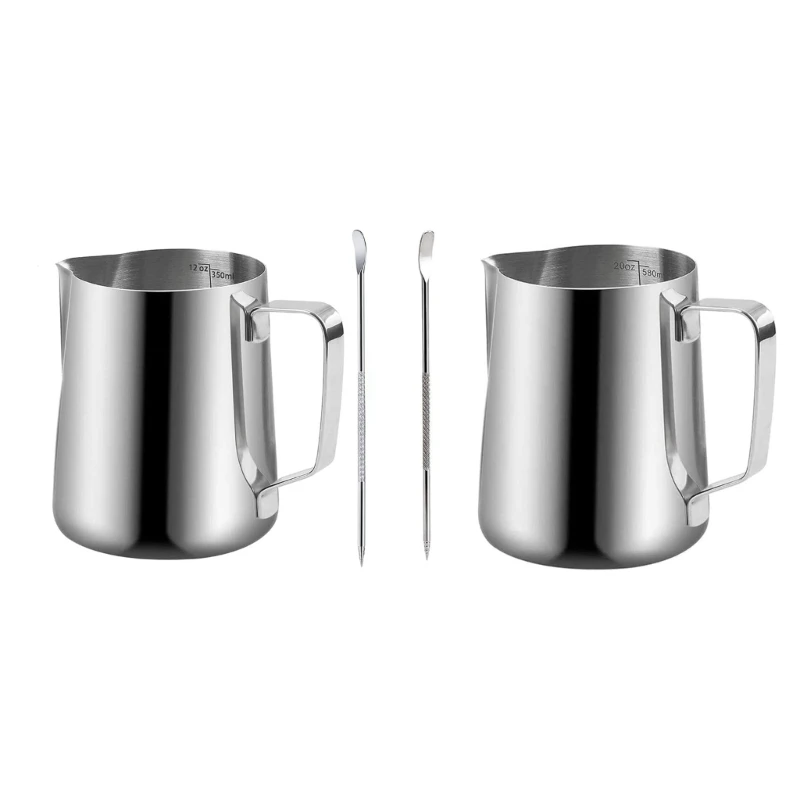 350/600ml Milk Frothing Pitcher Coffee Tools Cup for Latte Art and Frothing Milk Dropship