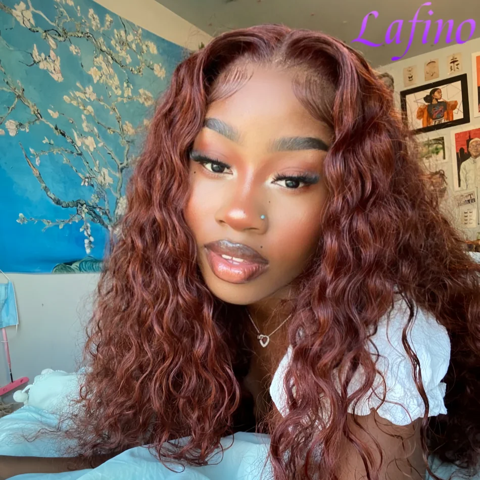 

Wet And Wavy Chocolate Brown 13x6 Human Hair Wigs Hd Lace Frontal Wig Chocolate Brown Curly Lace Front Human Hair Wigs for Women