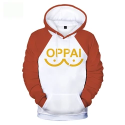 Japanese Anime One Punch Man Saitama Oppai Cosplay Costume Boys Girls 3D Kids Printed Funny Hoodie Men Women Casual Sweatshirt