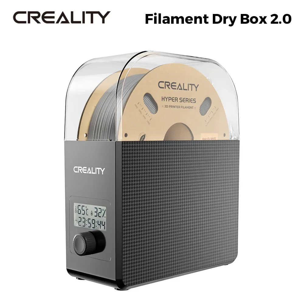 Creality Filament Dry Box 2.0 Adjustable Temperature 45℃-65℃ Real-time Humidity Monitoring Hot-Air Heating 0-24h Setting