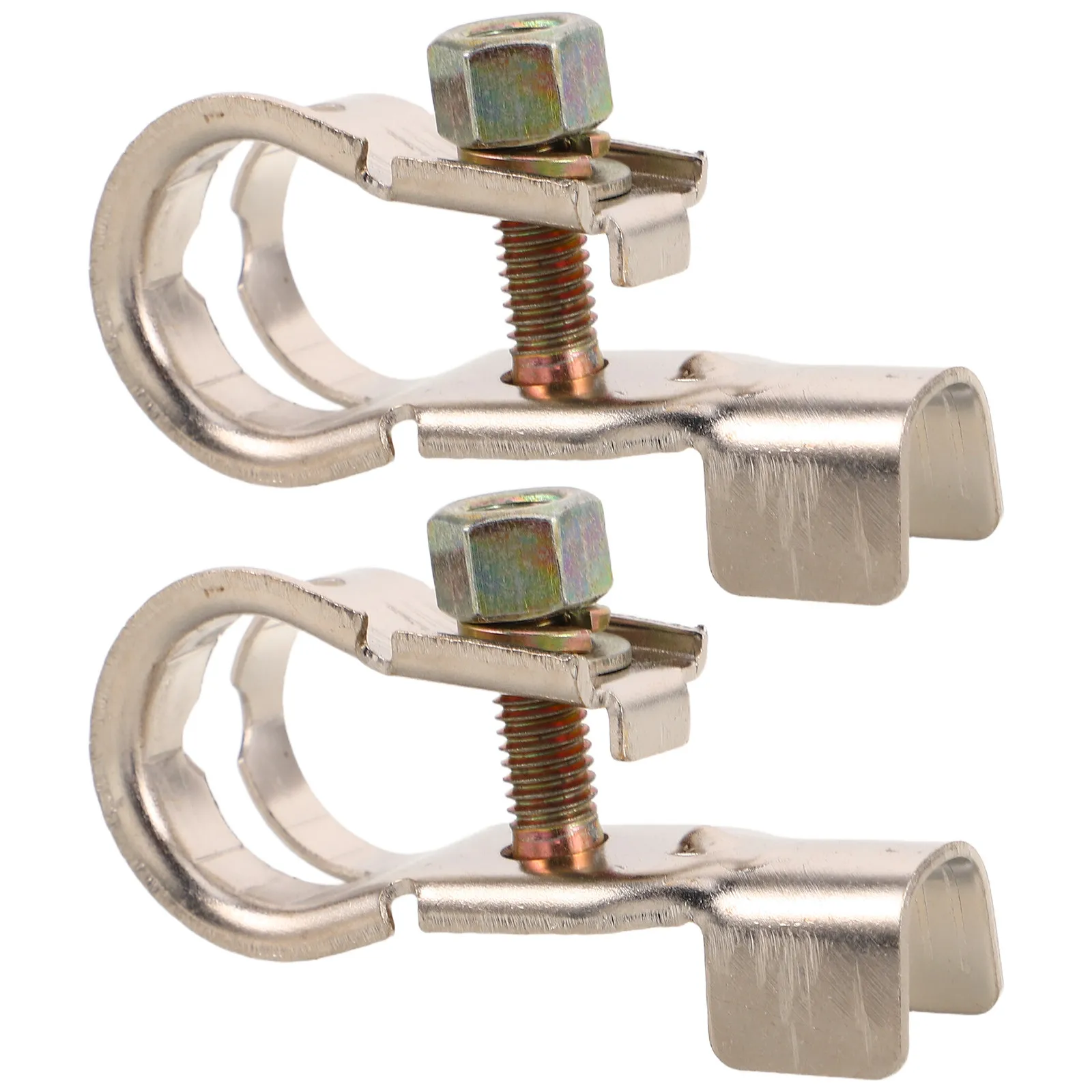 

2Pcs Heavy Duty Aluminum Alloy Battery Terminal Connectors for Car Truck Rv Marine Batteries Cable Ends Clamps