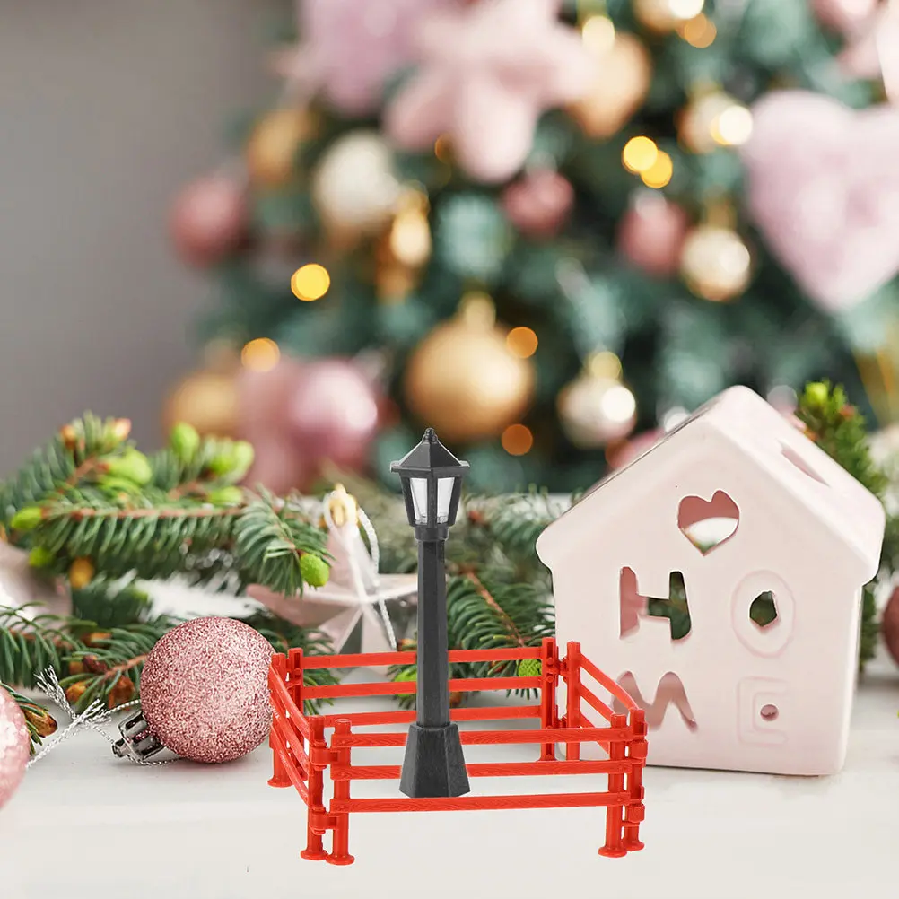 

100Pcs Set Simulation Home Garden Decoration Outdoor Scene DIY Landscape Adornments Fence Model Toy