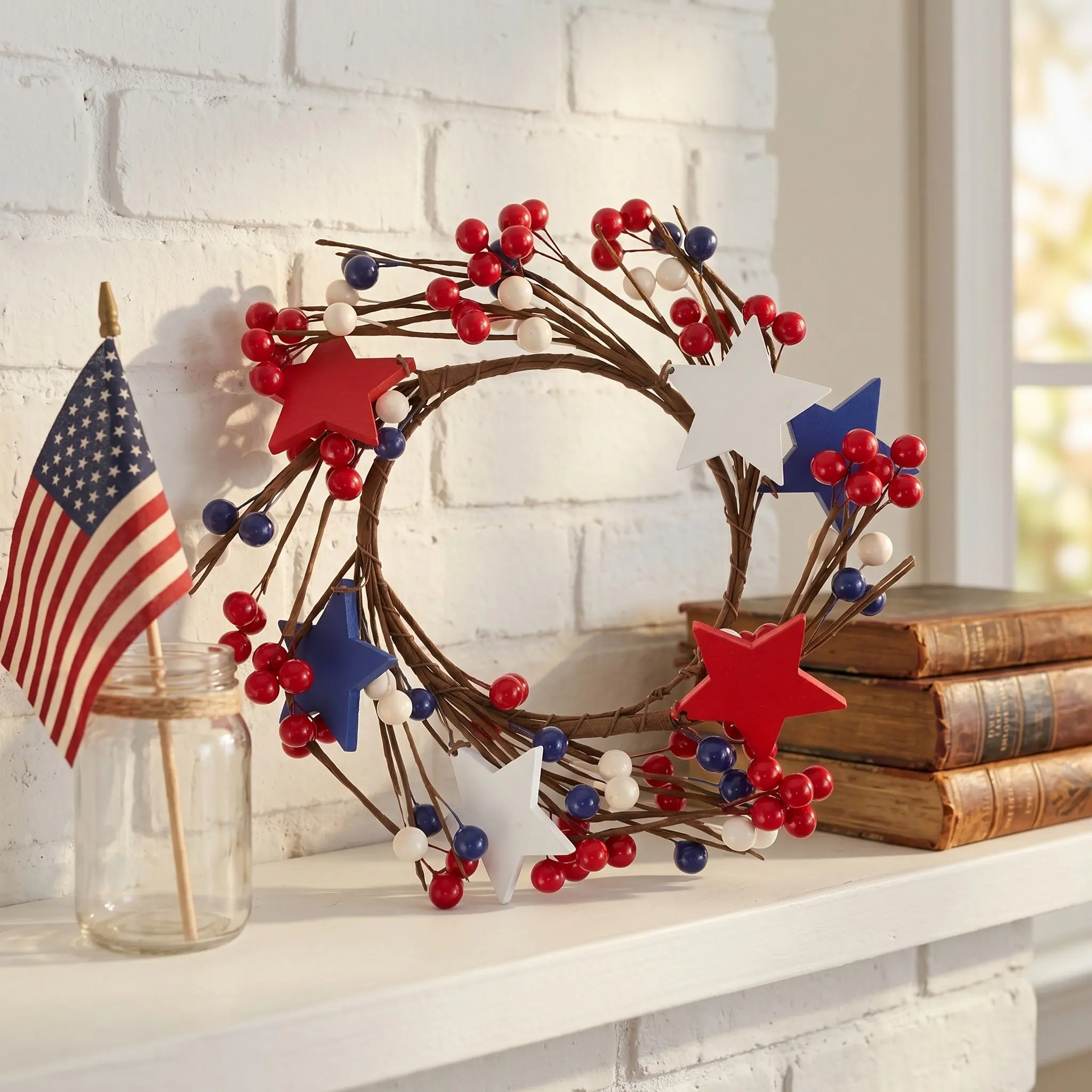 Paraffin Wax - Table Centerpiece Wreath 4TH Point Star
