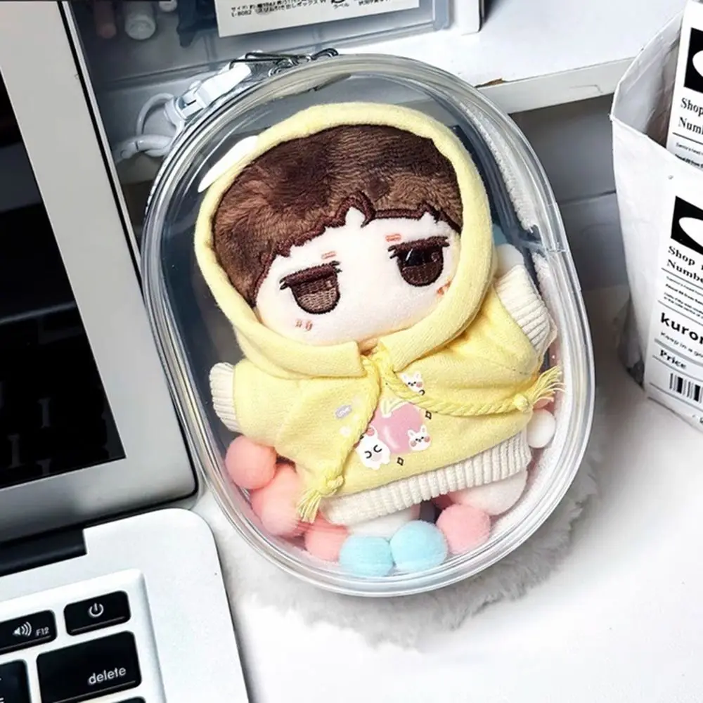 PVC Doll Protective Bag Dustproof Sunproof Rainproof Cotton Doll Outing Bag Mystery Box Keychain Wallet Transparent Keychain Bag
