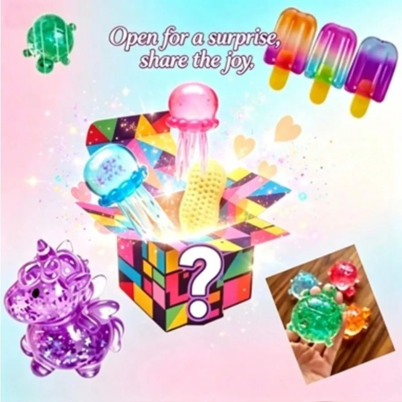 

Squishy Mystery Blind Box - Random Cute Stress Relief Toys - Collectible Squeeze Fidget Set
