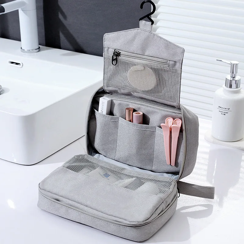 Men Women Hanging Cosmetic Bag Multifunction Travel Organizer Toiletry Wash Make up Storage Pouch Beautician Folding Makeup Bag