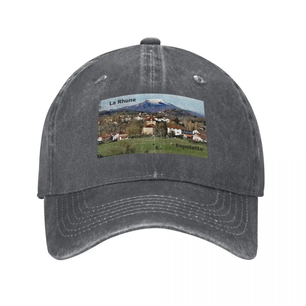 La Rhune and the Village of Espelette Baseball Cap Sun Cap New In The Hat Luxury Cap Women Men's