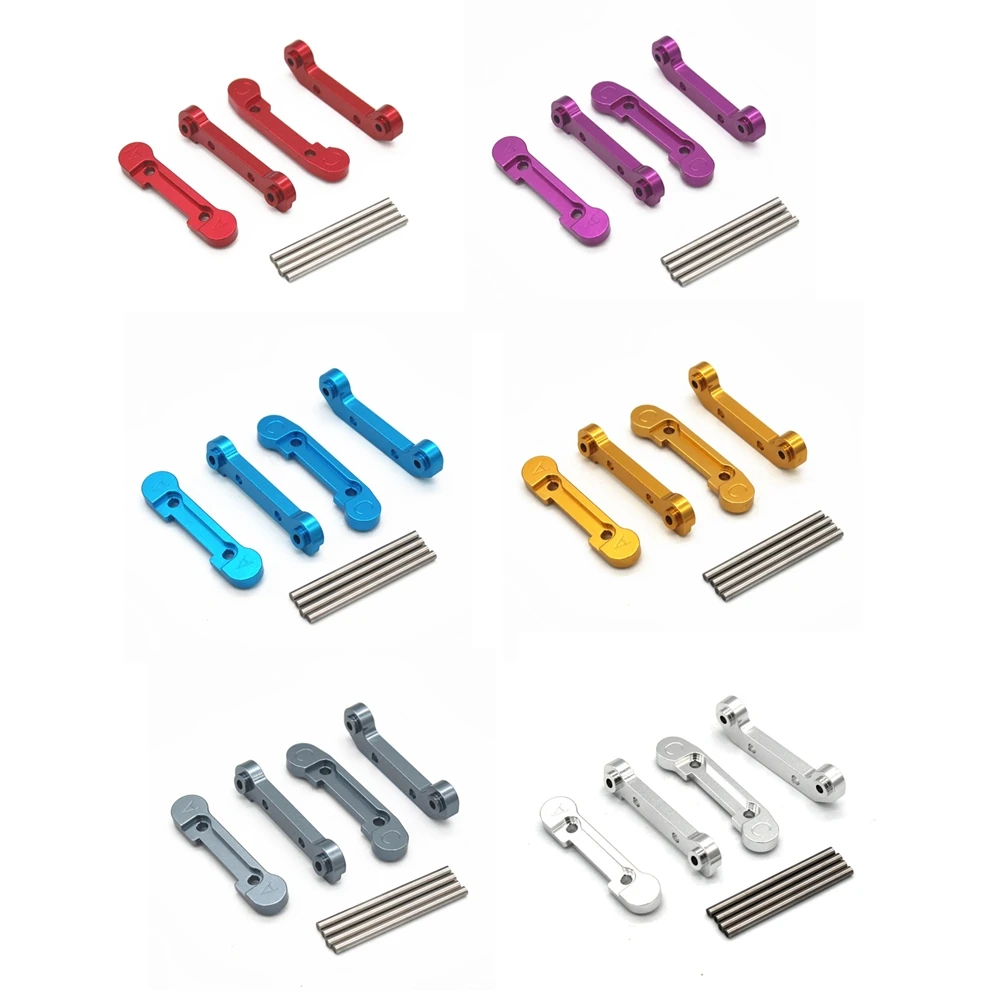 Supports de bras oscillant avant et arrière en métal épais pour Wltoys, pièces de mise à niveau de voiture RC, 5, 144001, 144002, 124019, 124018, 124016