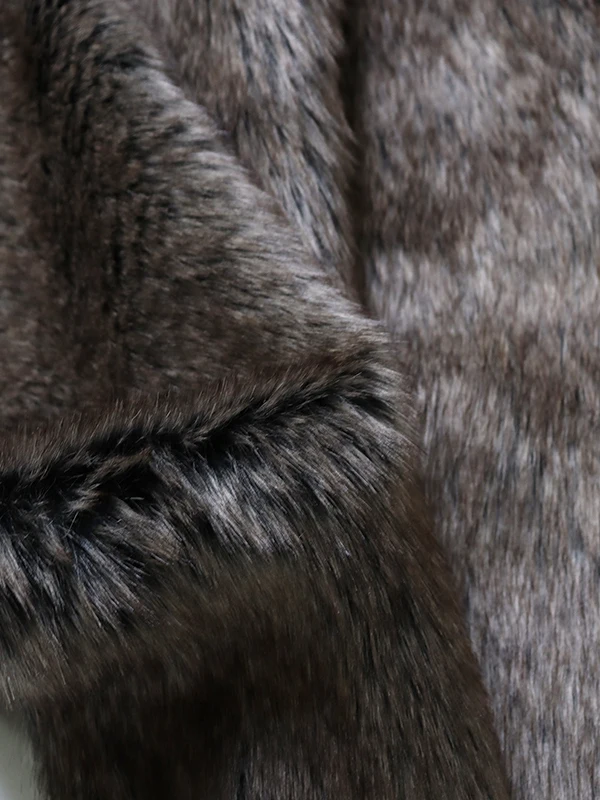 

Tri-Color Fading Plu Fabric Animal Fur DIY Handmade Clothing ort Fur Tip Dyeing Home Fabric Sponge Pad Long Plu