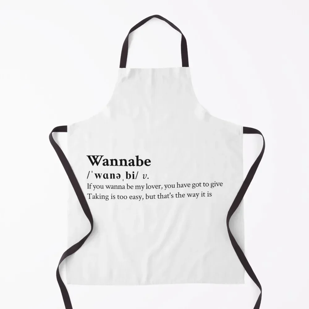 

Spice Girls Aesthetic 90s Quote Love Lyrics Apron beauty master Cute Kitchen Apron