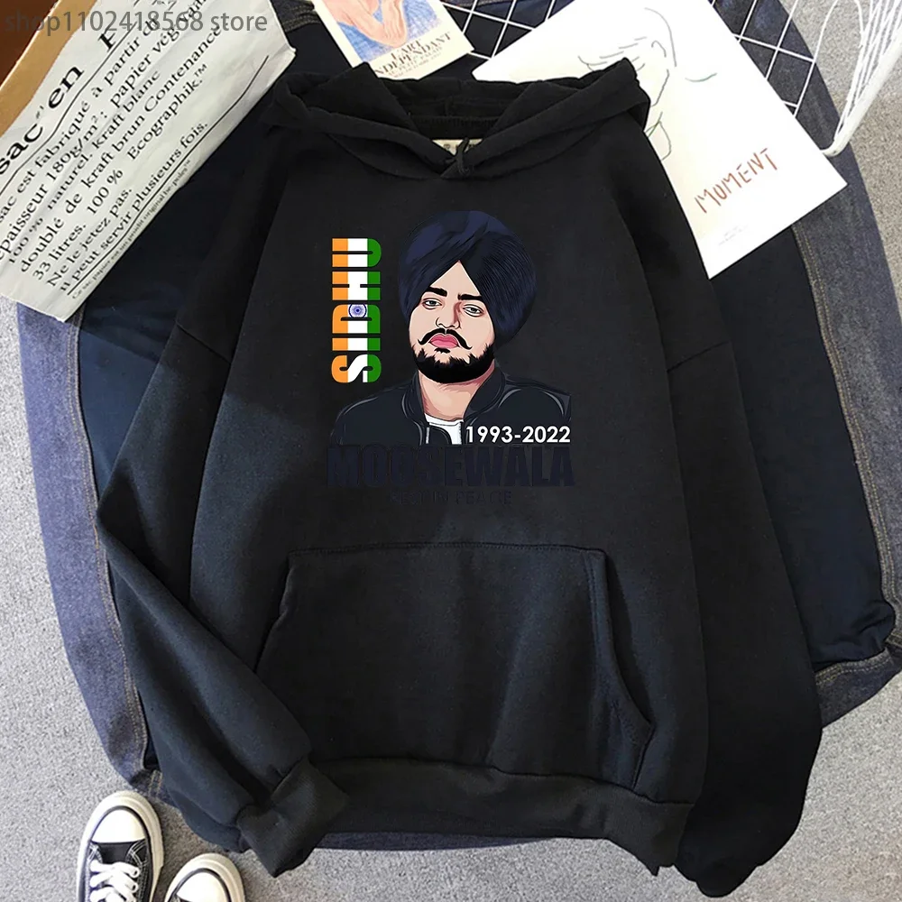 Sidhu Moose Hoodies Wala 1993-2022 Sweatshirt Indian Music Producer Print Streetwear Men/Women Long Sleeve Pullover Y2k Clothes