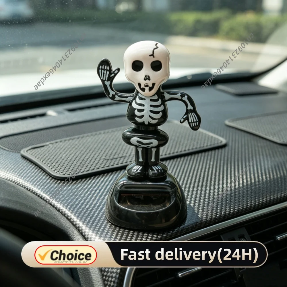 Solar Powered Dancing Halloween Swinging Animated Bobble Dancer Toy Car Decor Boy Girl Handcrafted Gift Birthday Present Party