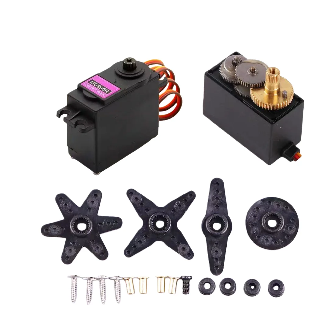ترس معدني مؤازر رقمي MG90S MG996R يستخدم لطائرة هليكوبتر RC البحرية عزم دوران عالي 13 كجم في سيارات JR #2