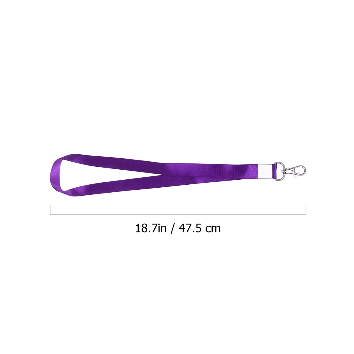 Mens Key Lanyard Card Sleeves with Clip Lanyards for Id Badges Purple Cloth Holder Miss